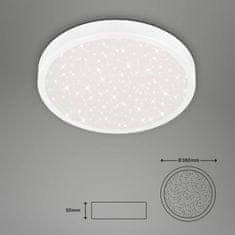 BRILONER BRILONER LED stropní svítidlo hvězdné nebe, pr. 38 cm, 24 W, 3000 lm, bílé BRILO 3071-016