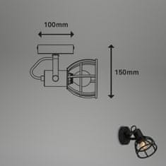 BRILONER BRILONER Bodové svítidlo pr. 11 cm 1x E14 25W černá BRILO 2669-015