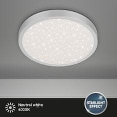 BRILONER BRILONER LED stropní svítidlo hvězdné nebe, pr. 38 cm, 24 W, 3000 lm, stříbrná BRILO 3071-014