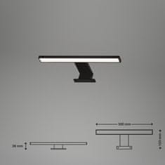 BRILONER BRILONER LED svítidlo k zrcadlu 30 cm 5W 500lm černá BRI 2104-015