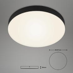 BRILONER BRILONER LED stropní svítidlo, pr. 27,8 cm, 21 W, černá BRI 7066-015