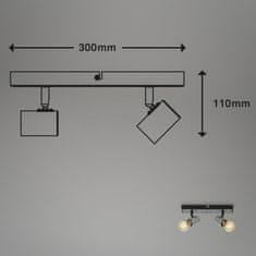 BRILONER BRILONER Bodové svítidlo 30 cm 2x E27 max. 60W antická stříbrná BRI 2222-024