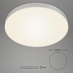 BRILONER BRILONER LED stropní svítidlo, pr. 38,7 cm, 24,5 W, stříbrná BRI 7068-014