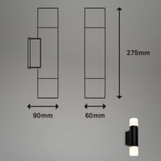 BRILONER BRILONER Svítidlo do koupelny, 27,5 cm, 2x GU10, 4,8W, 400lm, černá BRI 2090025