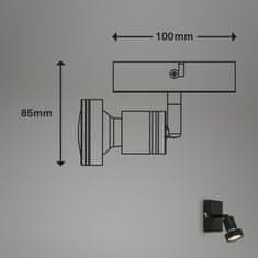 BRILONER BRILONER Bodové svítidlo 10 cm 1xGU10 4,9W 460lm černá BRI 2926-015