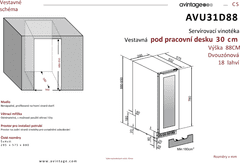 Avintage VINOTÉKA AVU31D88 + 4 roky záruka po registraci