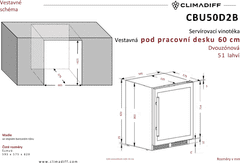 Climadiff VINOTÉKA CBU50D2B + 4 roky záruka po registraci