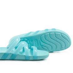 Crocs Pantofle modré 39 EU Splash Glossy Strappy