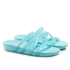 Crocs Pantofle modré 39 EU Splash Glossy Strappy