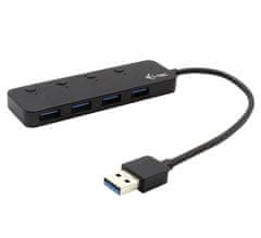 USB 3.0 HUB 4-port s vypínačem On/Off, LED indikace