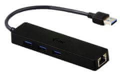 pasivní HUB USB 3.0 HUB 3-Port + Gigabit Ethernet adaptér