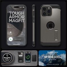 Spigen Tough Armor MagSafe pancéřové pouzdro na iPhone 15 PRO 6.1" Gunmetal