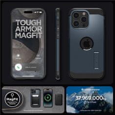 Spigen Tough Armor MagSafe pancéřové pouzdro na iPhone 15 PRO MAX 6.7" Metal slate