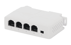 sapro Switch PoE a Extender PULSAR 1xPoE IN 3xPoE OUT, na DIN lištu