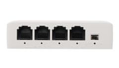 sapro Switch PoE a Extender PULSAR 1xPoE IN 3xPoE OUT, na DIN lištu