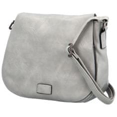 Urban Style Menší dámská crossbody s velkou klopou Rashida, šedá