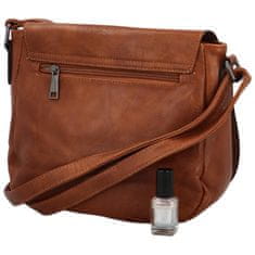 Urban Style Menší dámská crossbody s velkou klopou Rashida, světle hnědá