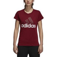 Adidas Tričko vínově červené XXS Essentials Logo