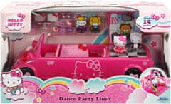 HELLO KITTY Hello Kitty Taneční limuzína kabriolet + figurky s příslušenstvím.