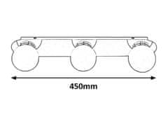 Rabalux Rabalux koupelnové svítidlo Becca G9 3X MAX 28W chromová IP44 2112