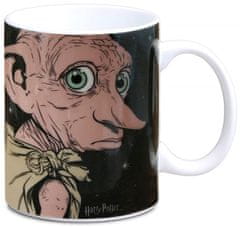 CurePink Keramický hrnek Harry Potter: Dobby je volný (objem 300 ml)