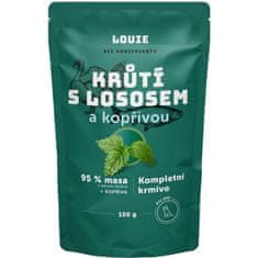 Louie kaps.pro psy krůtí s lososem a kopřivou 150g