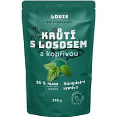 Louie kaps.pro psy krůtí s lososem a kopřivou 300g