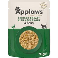 Applaws Cat kaps. kuřecí prsa a chřest 70 g