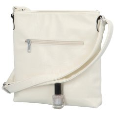 Romina & Co. Bags Trendy dámská koženková crossbody kabelka Nenela, bílá