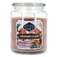 Svíčka ve skleněné dóze Candle Brothers, Perníček, 510 g