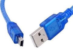 HADEX Kabel USB 2.0 konektor USB-A / USB-Mini B (5 pinů) 1m