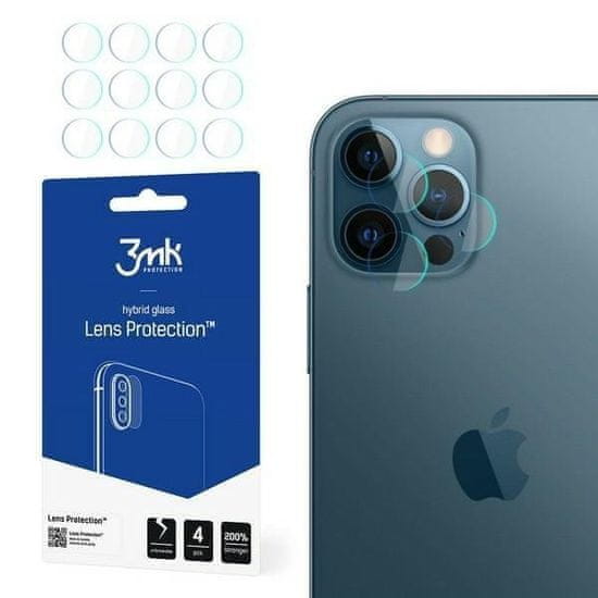 3MK 3MK ochranné tvrzené sklo 7H na čočku fotoaparátu iPhone 12 Pro 6.1" 4 kusy