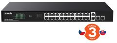 Tenda TEG1128P-24-250W PoE AT Gigabit switch + 2x SFP