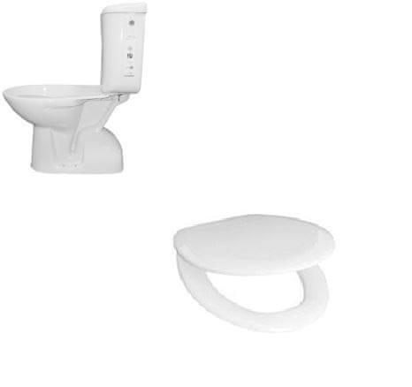 Airfel SET WC kombi + sedátko - WC kombi EUR + sedátko Duroplast R62 - svislý odpad