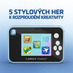 LAMAX Dětská kamera PixelKid1, modrá