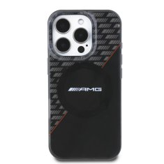 AMG Zadní kryt Rhombs MagSafe pro iPhone 16 Pro Max Black-Red