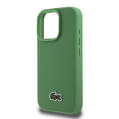 Lacoste Zadní kryt Iconic Petit Pique Woven Logo MagSafe pro iPhone 16 Pro Max Green