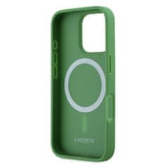 Lacoste Zadní kryt Iconic Petit Pique Woven Logo MagSafe pro iPhone 16 Pro Green