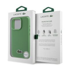 Lacoste Zadní kryt Iconic Petit Pique Woven Logo MagSafe pro iPhone 16 Pro Green