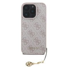 Guess Zadní kryt 4G Charm pro iPhone 16 Pro Tone on Tone Pink