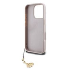 Guess Zadní kryt 4G Charm pro iPhone 16 Pro Tone on Tone Pink