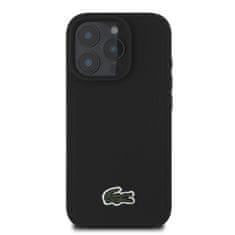 Lacoste Zadní kryt Iconic Petit Pique Woven Logo MagSafe pro iPhone 16 Pro Black