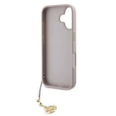 Guess Zadní kryt 4G Charm pro iPhone 16 Tone on Tone Pink