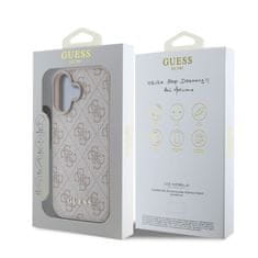 Guess Zadní kryt 4G Charm pro iPhone 16 Tone on Tone Pink