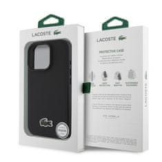 Lacoste Zadní kryt Iconic Petit Pique Woven Logo MagSafe pro iPhone 16 Pro Black