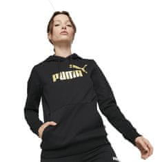 Puma Mikina černá 164 - 169 cm/S Essentials Metallic Logo FL