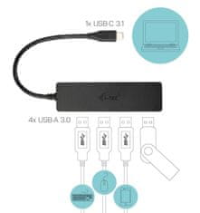 USB 3.1 Type C SLIM HUB 4 Port passive