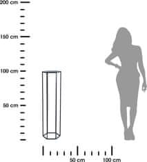 Dekorstyle Stojan na květiny Loftstyle III 100 cm černý