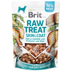 Brit Pochoutka Raw Skin & Coat Freeze-dried Ryba a Kuře 40g