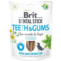 Brit Pochoutka Dental Stick Teeth & Gums s heřmánkem a šalvějí 7ks